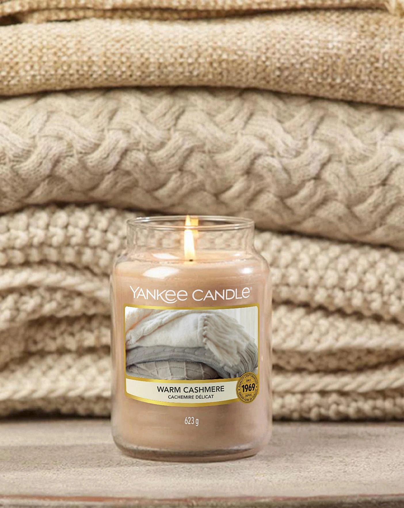 Yankee Candle Warm Cashmere Large Jar 4 Yankee Candle Warm Cashmere Large Jar - Image 2