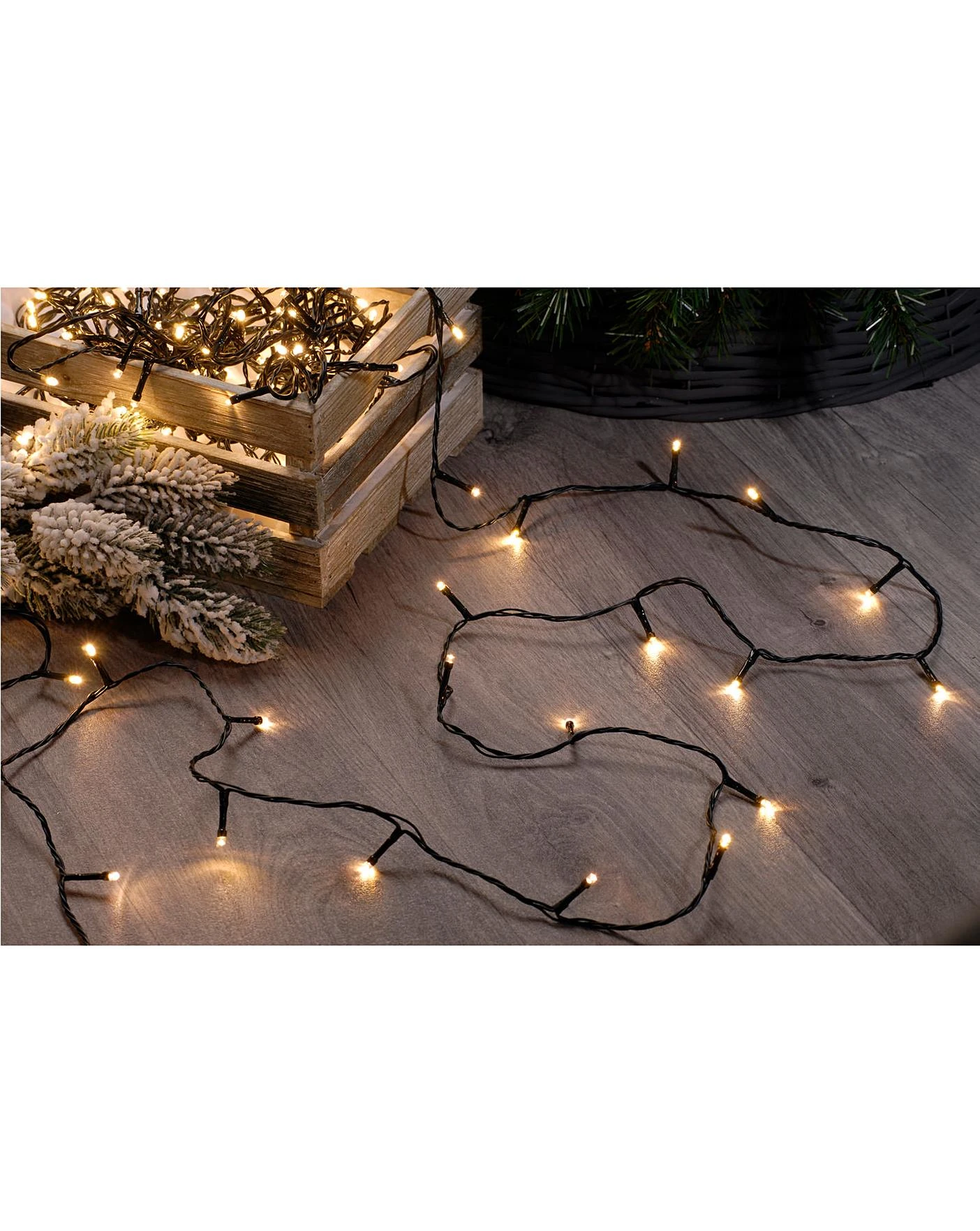 Warm White Mains Powered String Lights 3 Warm White Mains Powered String Lights