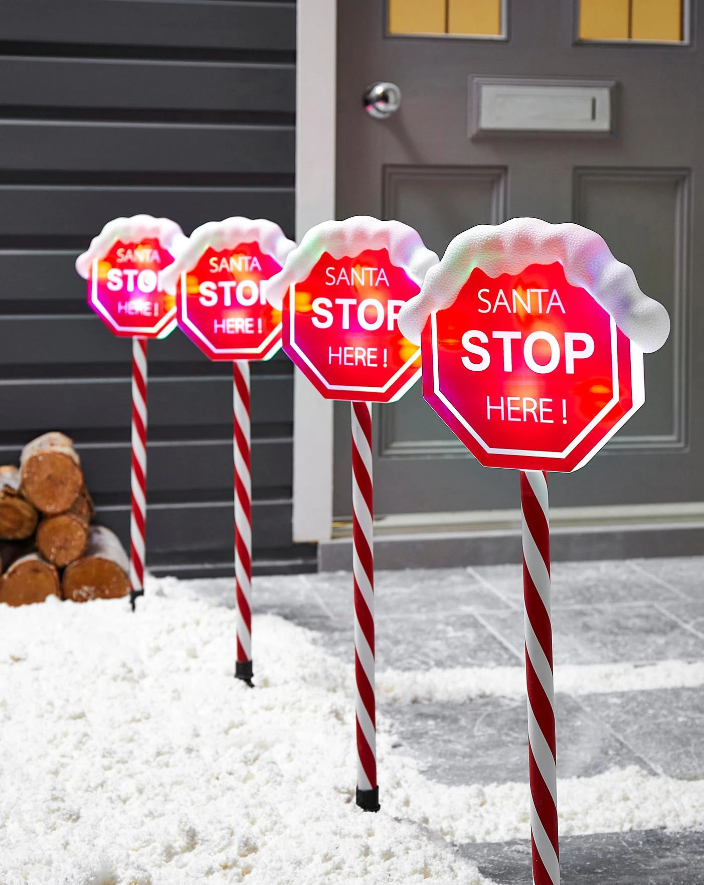 Santa Stop Lights 3 Santa Stop Lights