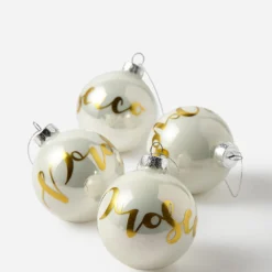 Prosecco Glass Baubles - Set Of 4 -Yankee Candle Sales Shop w01zm193500s