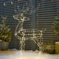 Outdoor Twinkling Reindeer - 1.4m