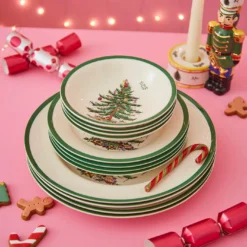 Spode Christmas Tree 12 Piece Dinner Set -Yankee Candle Sales Shop x01uh052857s