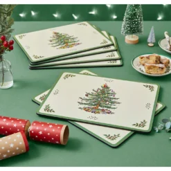 Spode Christmas Tree Placemats Set Of 6 -Yankee Candle Sales Shop x01uh077854s