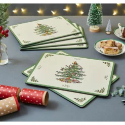 Spode Christmas Tree Placemats Set Of 6 -Yankee Candle Sales Shop x01uh077856s