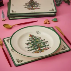 Spode Christmas Tree Placemats Set Of 6 -Yankee Candle Sales Shop x01uh077860s