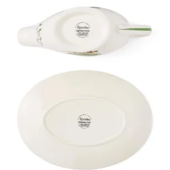 Spode Christmas Tree Gravy Boat & Stand -Yankee Candle Sales Shop x01uh084854s