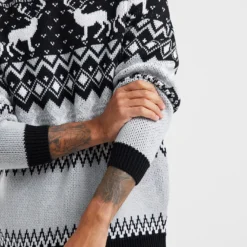 Black Reindeer Fairisle Jumper -Yankee Candle Sales Shop x08al425707w