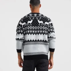 Black Reindeer Fairisle Jumper -Yankee Candle Sales Shop x08al425708w