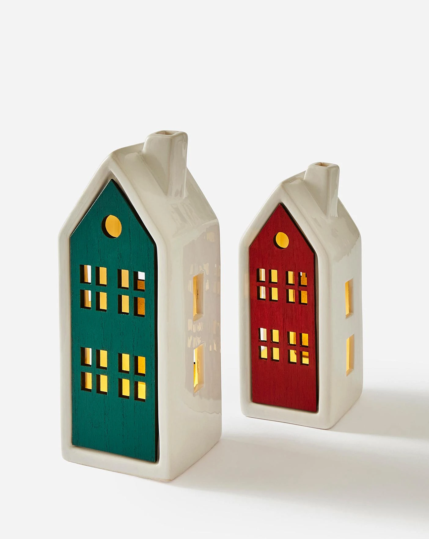 Lit Scandi Houses - Set Of 2 4 Lit Scandi Houses - Set Of 2 - Image 2