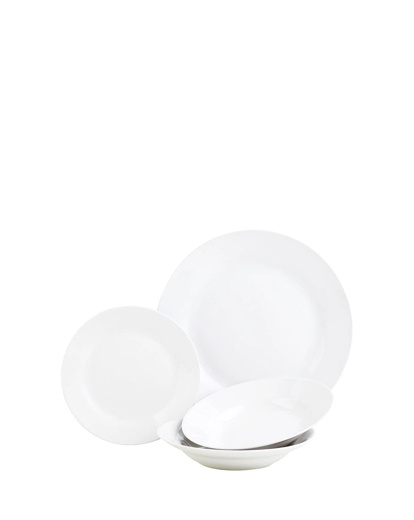 White 12 Piece Porcelain Dinner Set 3 White 12 Piece Porcelain Dinner Set