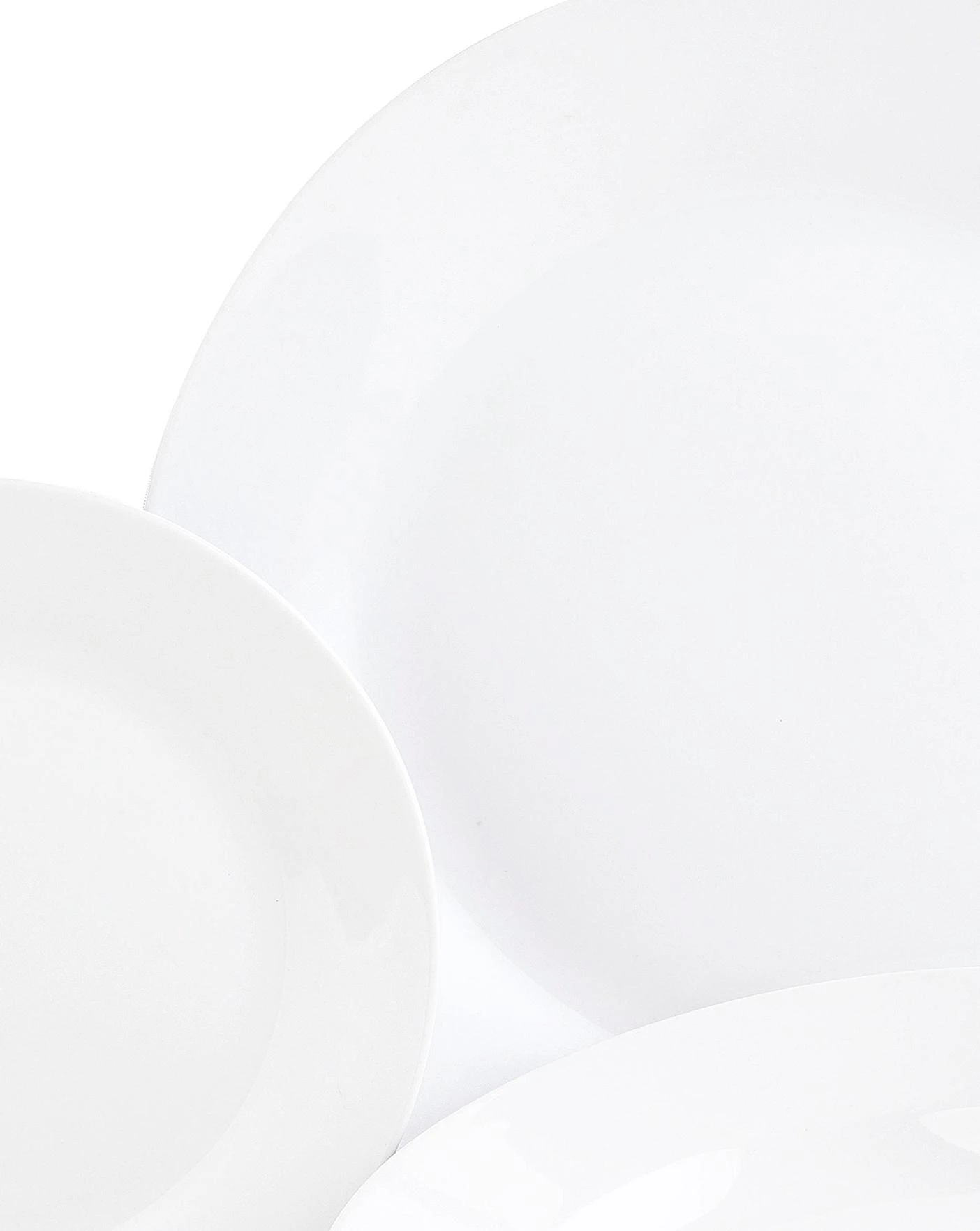 White 12 Piece Porcelain Dinner Set 5 White 12 Piece Porcelain Dinner Set - Image 3