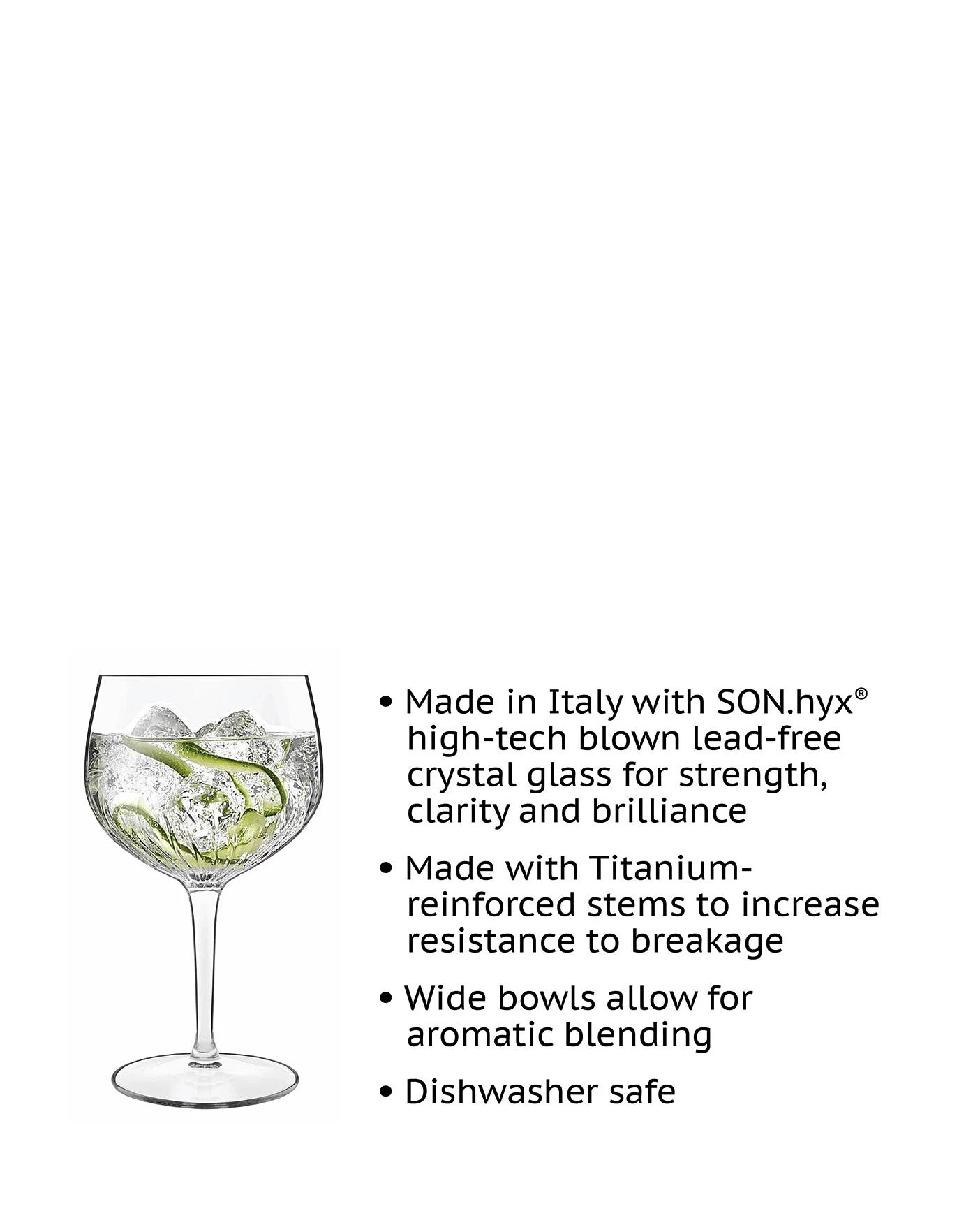 Luigi Bormioli Set Of 4 Gin Glasses 7 Luigi Bormioli Set Of 4 Gin Glasses - Image 5