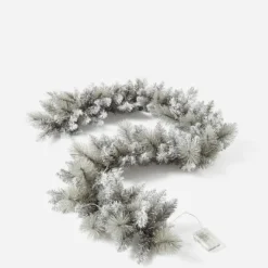 Grey Glitter Pre-Lit Garland - 1.8m -Yankee Candle Sales Shop z01gt831500s