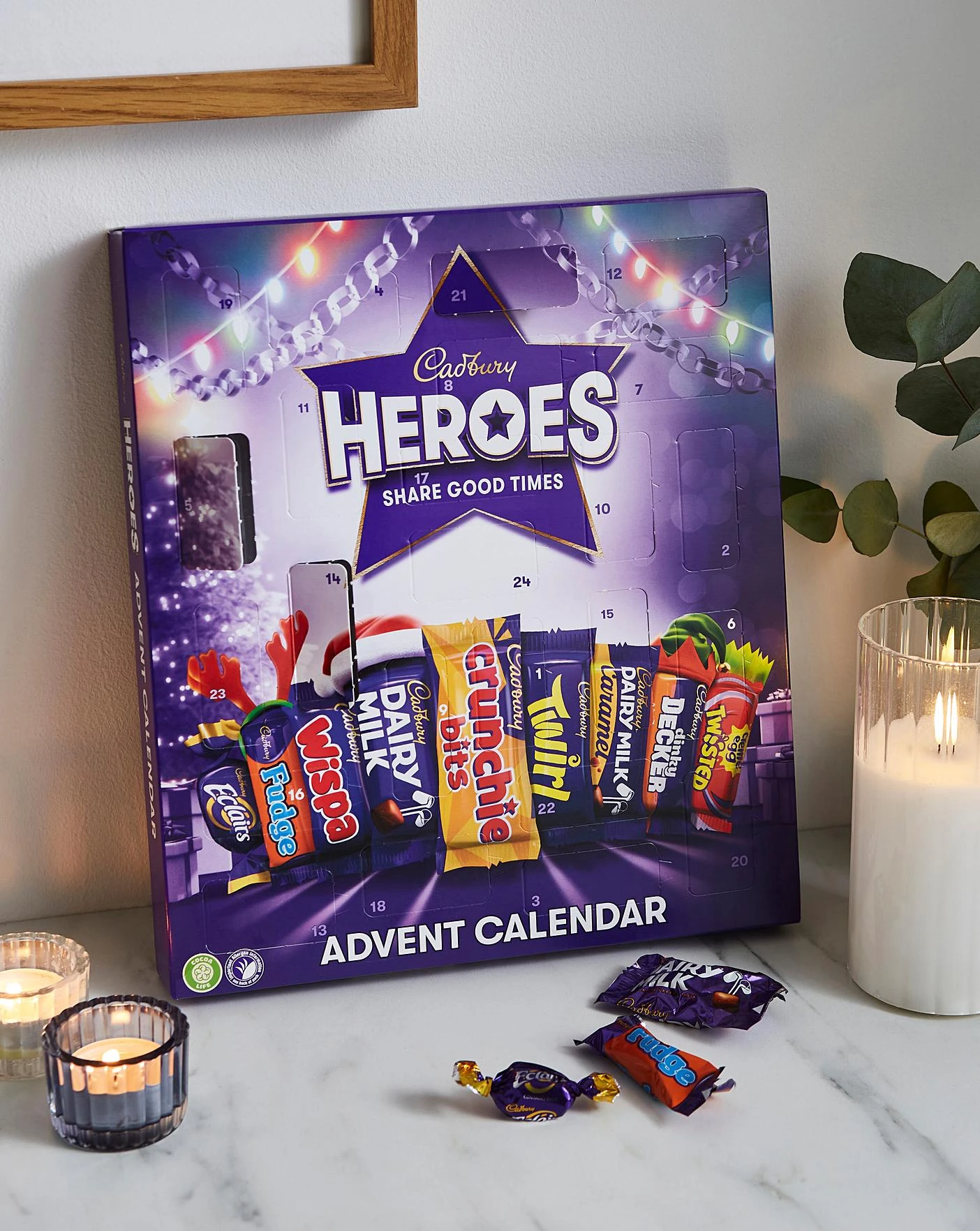 Cadbury Heroes Advent Calendar Twin Pack 3 Cadbury Heroes Advent Calendar Twin Pack