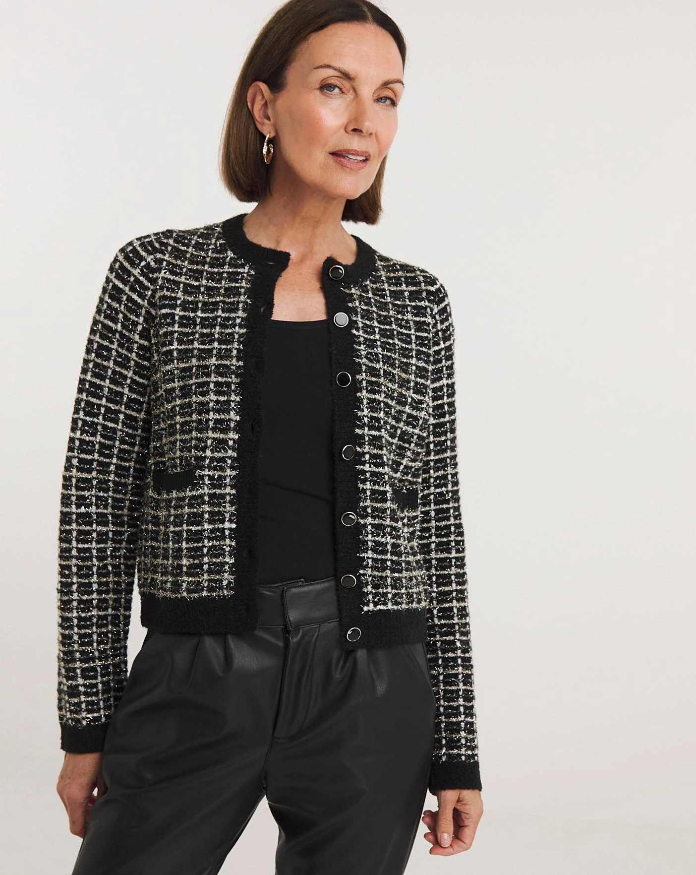 Check Cardigan 3 Check Cardigan