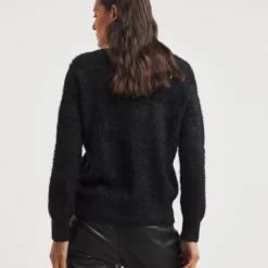 Pearl Detail Embellished V Neck Fluffy J -Yankee Candle Sales Shop z01jc630707w