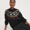 Sequin Novelty Fairisle Jumper -Yankee Candle Sales Shop z01jc786705w