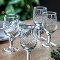 Farah Set Of 4 Wine Glasses