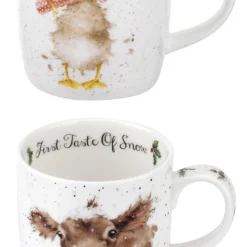 Wrendale Set Of 4 Christmas Mugs -Yankee Candle Sales Shop z01lx907501s