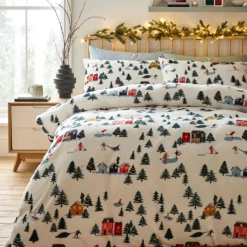 Winter Scene Fleece Duvet Set
